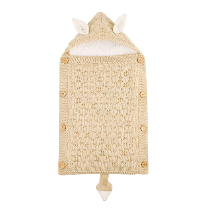 "Cozy Dreamer" Lamb Cashmere Baby Sleeping Bag