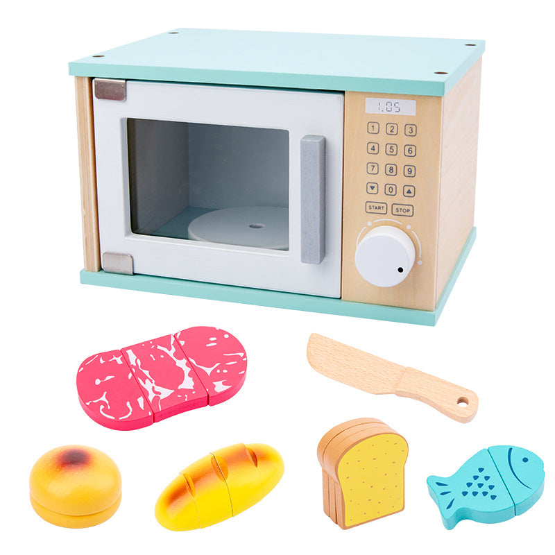 Mini Home Appliance Play Set: Wooden Toy Collection for Kids