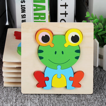 Vibrant Beginnings: Wooden Puzzle Collection for Young Minds