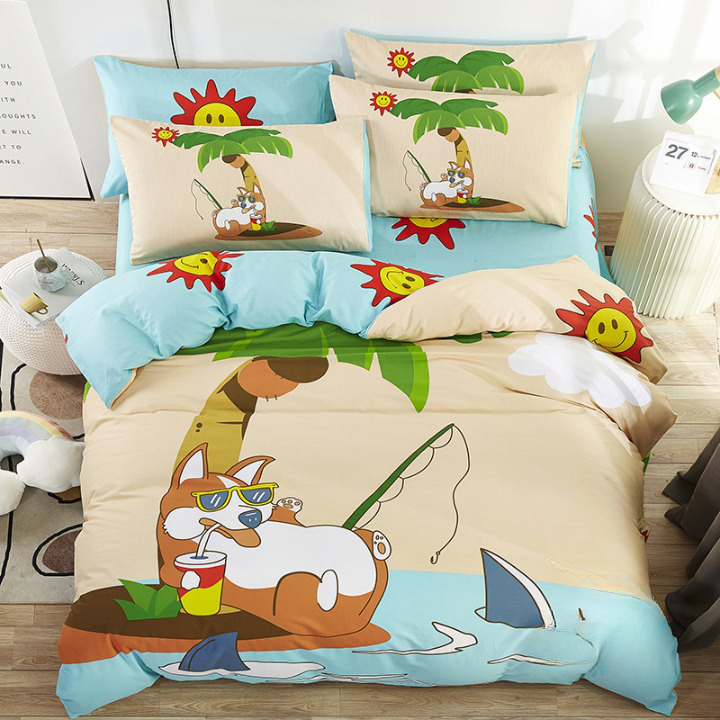 "Dreamland Adventures" Cartoon Children Bed Sheet